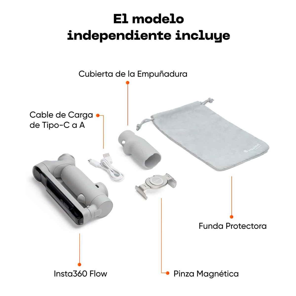 Insta360 Flow Standard Bundle Gris