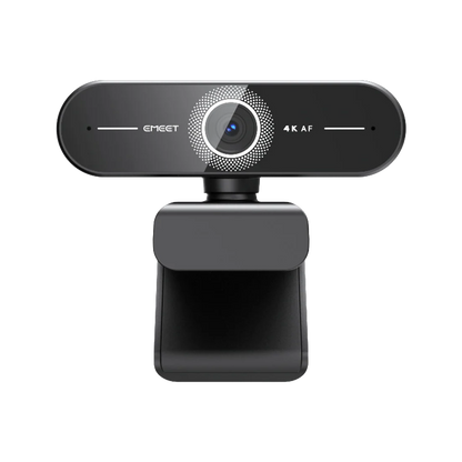 eMeet C60E 4K – Webcam Ultra HD con Autofocus Inteligente y Micrófonos Duales
