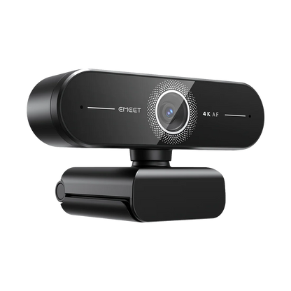 eMeet C60E 4K – Webcam Ultra HD con Autofocus Inteligente y Micrófonos Duales