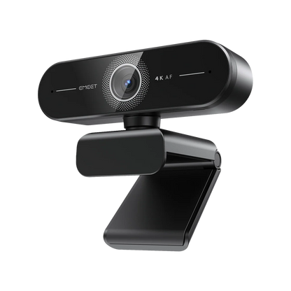 eMeet C60E 4K – Webcam Ultra HD con Autofocus Inteligente y Micrófonos Duales