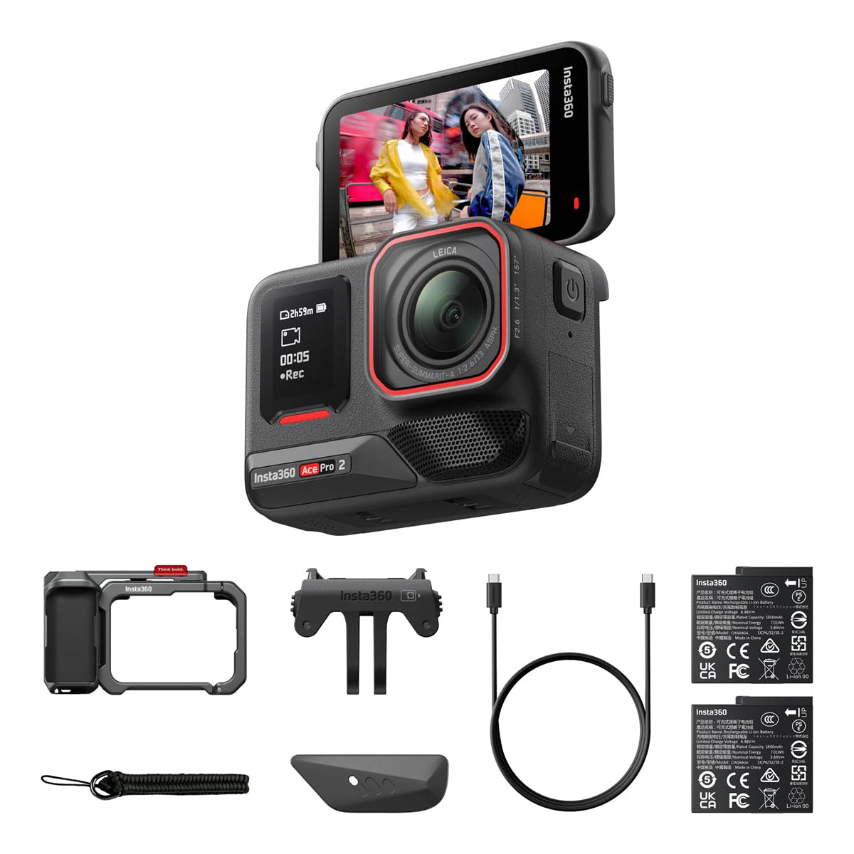 Insta360 Ace Pro 2 Dual Battery Xplorer Bundle (Dark Gray)