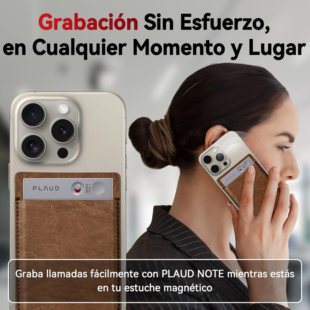 PLAUD NOTE Case Brown