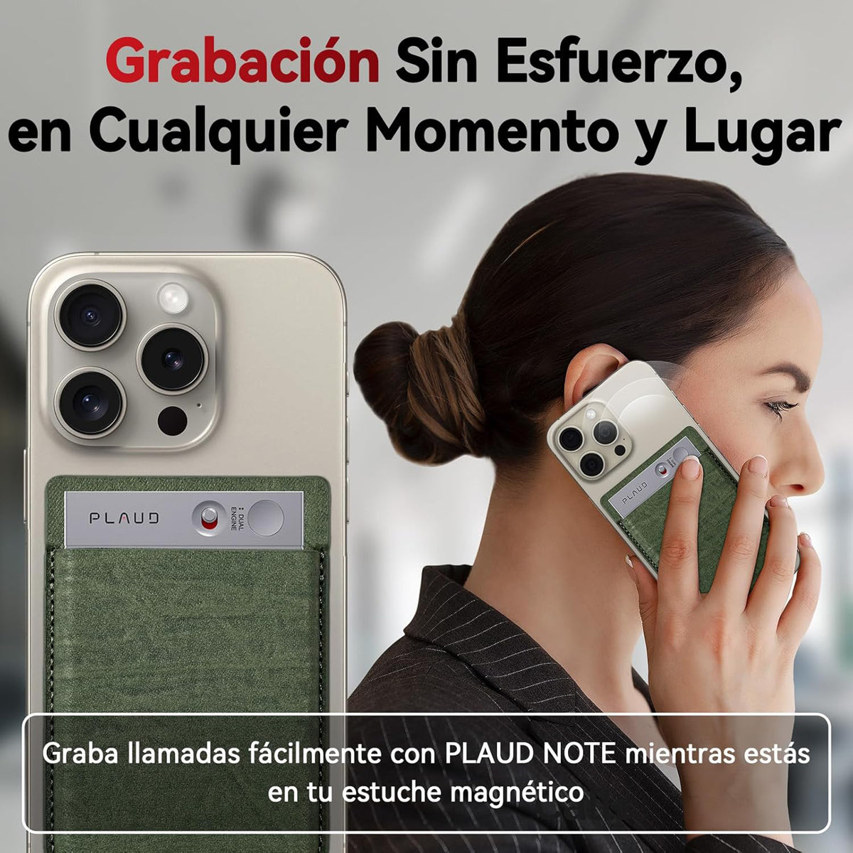 PLAUD NOTE Case Green