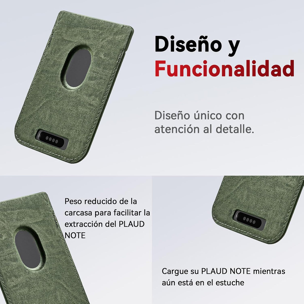 PLAUD NOTE Case Green