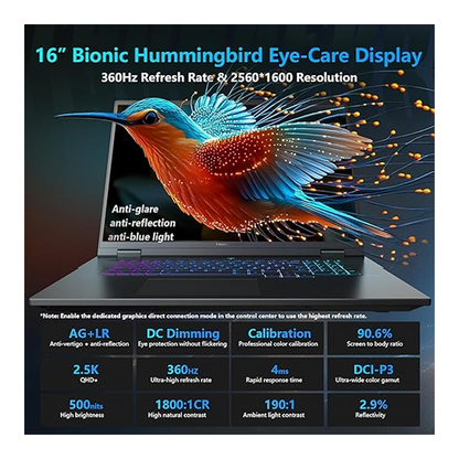 Laptop Zero 16 Pro – Potencia de nueva generación con Intel Core Ultra 9 y RTX 5080