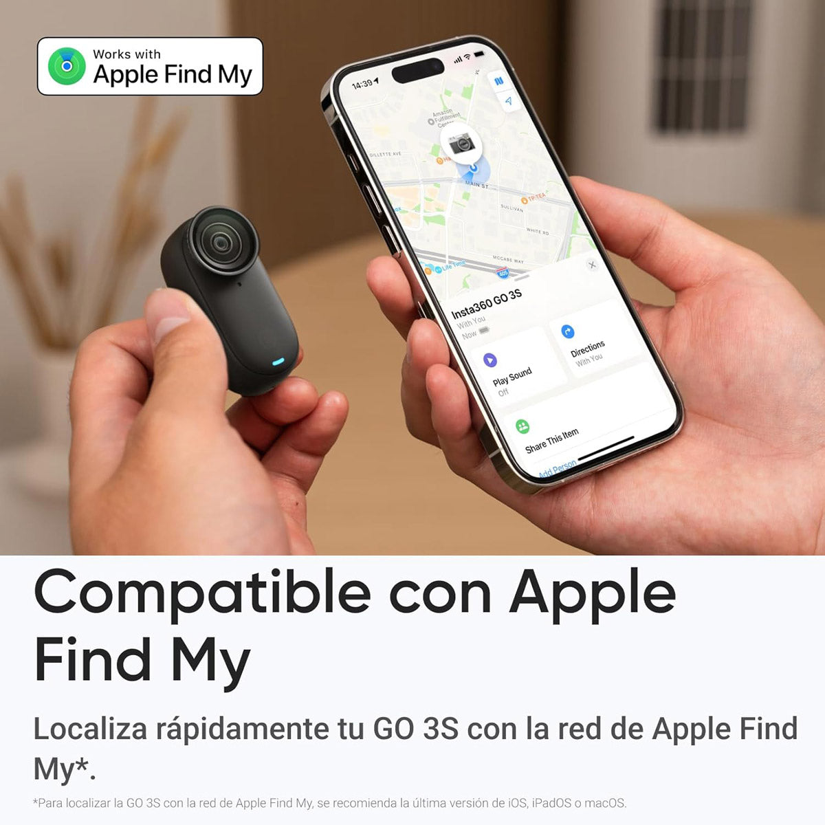 Insta360 GO 3S Standard Midnight Black de 64GB