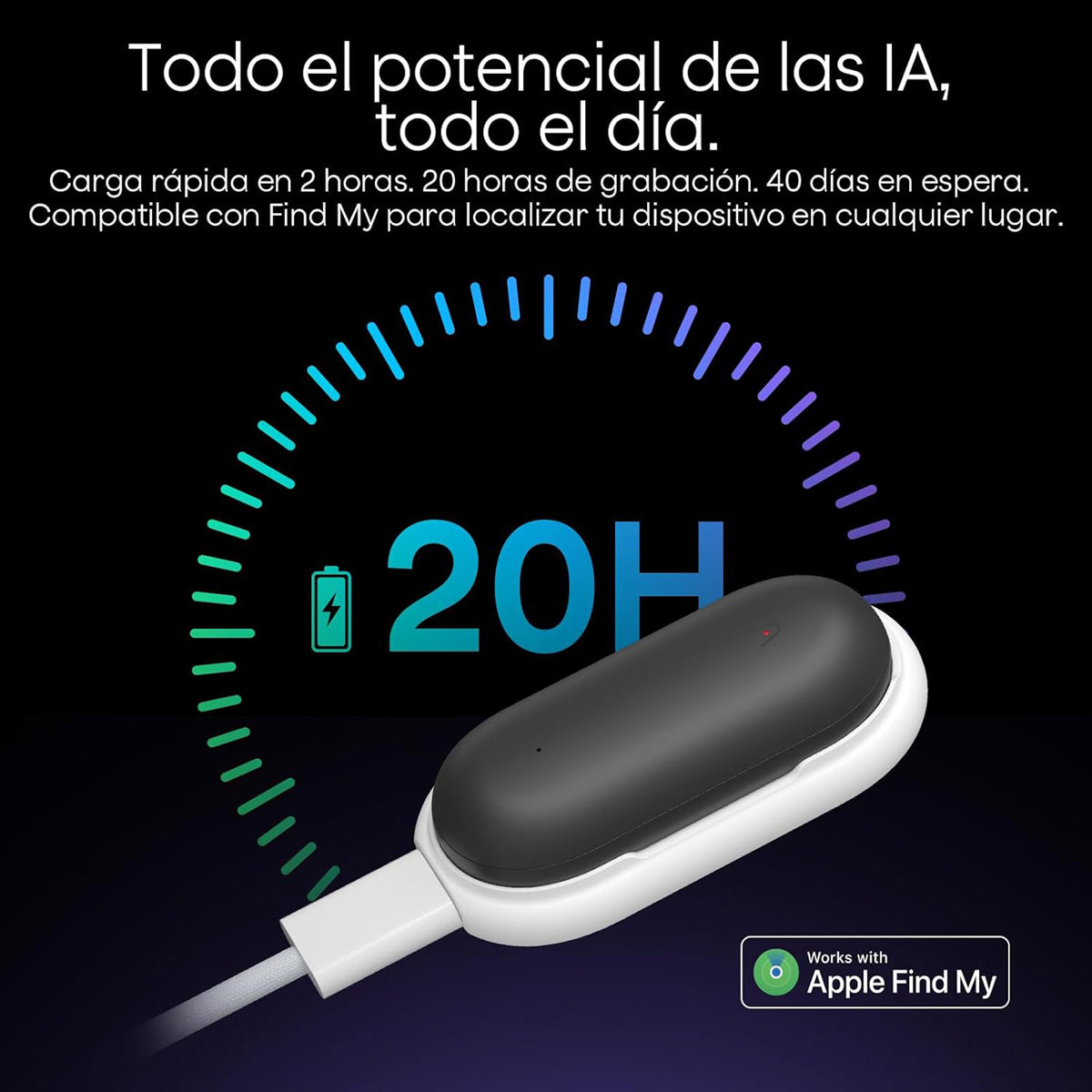 PLAUD NotePin Cosmic Gray