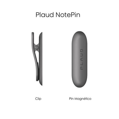 NotePin Clip& Magnetic Pin Gray