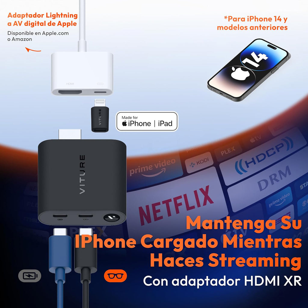 Adaptador HDMI XR para iPhone