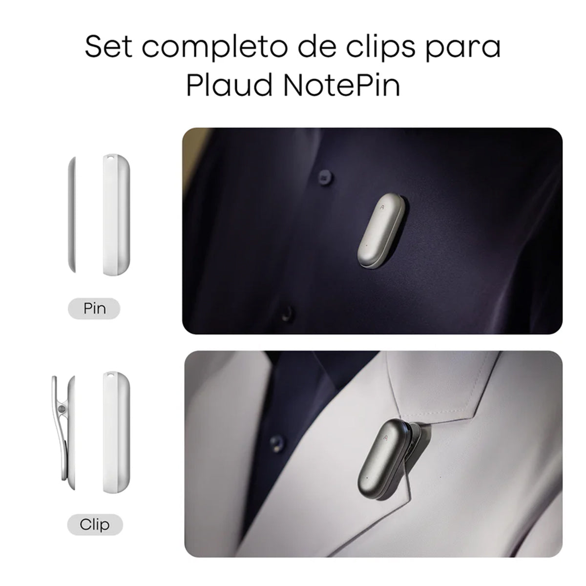 NotePin Clip& Magnetic Pin Purple