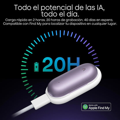 PLAUD NotePin Sunset Purple