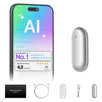 PLAUD NotePin Lunar Silver