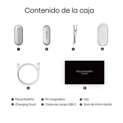 PLAUD NotePin Lunar Silver